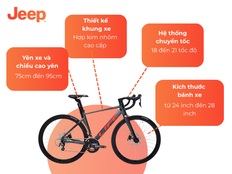 Các Thông Sơ Cơ Bản Của Xe Đạp Life